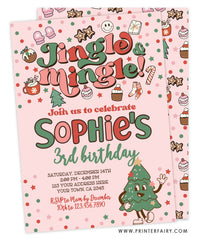 Christmas Jingle Mingle Birthday Invitation