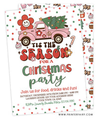 Christmas Tis the Season Christmas Party Invitation