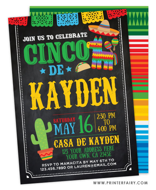 Cinco de Mayo Fiesta Invitation