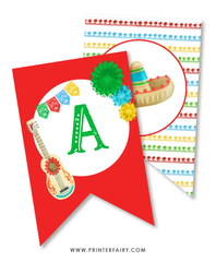 Fiesta Birthday Party Banner