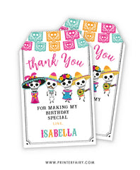 Dia de los Muertos Favor Tags