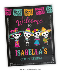 Dia de los Muertos Welcome Sign