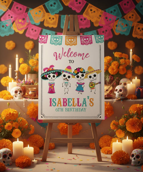 Dia de los Muertos Welcome Sign | PrinterFairy