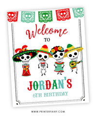 Dia de los Muertos Welcome Sign