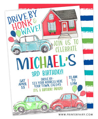 Drive By Birthday Invitation