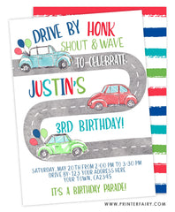 Drive By Birthday Invitation