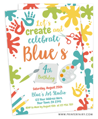 Paint Party Invitation