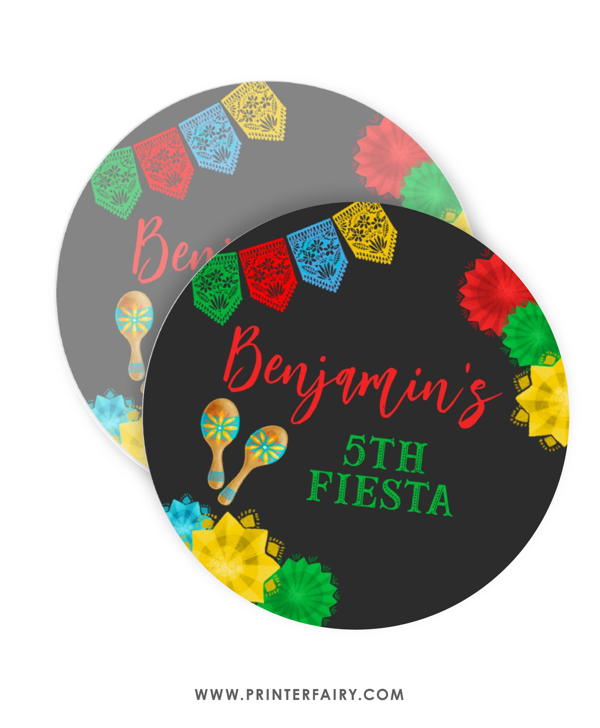 Fiesta Birthday Party Toppers