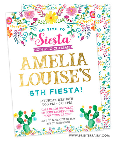 Floral Fiesta Invitations