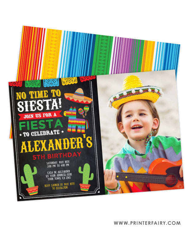 Fiesta Invitation with Photo