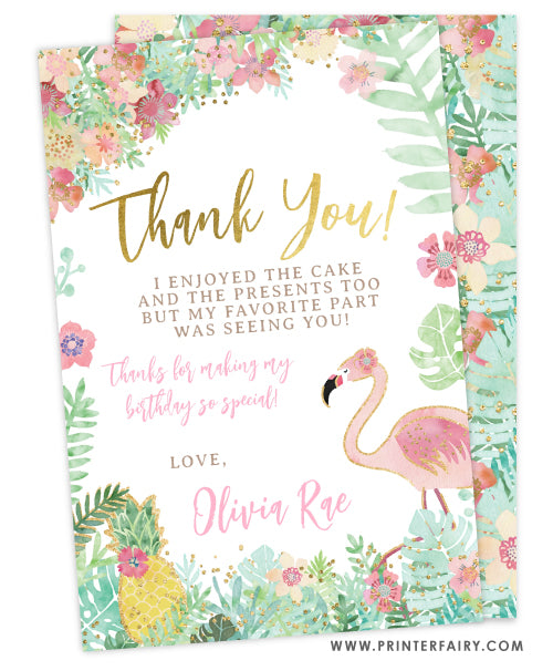 Flamingle Thank You Card