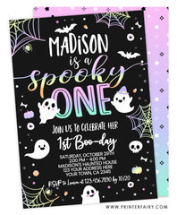 Spooky One Halloween Birthday Invitation