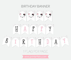 Kitty Cat Printable Banner