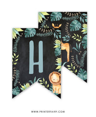 Jungle Birthday Banner