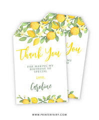 Lemonade Sunshine Favor Tag