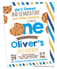 Little Cookie First Birthday Invitation