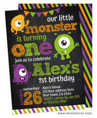 Little Monster Birthday Party Invitation