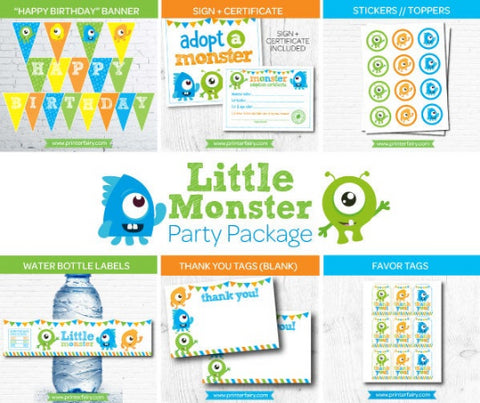Little Monster Party Pack