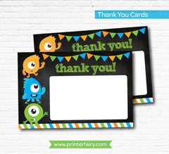 Little Monster Thank You Card