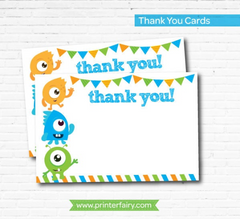 Little Monster Thank You Card