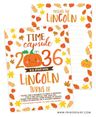 Little Pumpkin Time Capsule