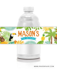 Luau Water Bottle Labels