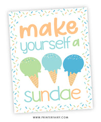 Make Yourself a Sundae Sign