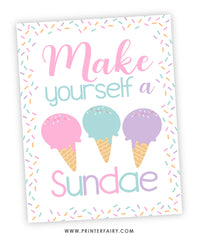 Make Yourself a Sundae Sign