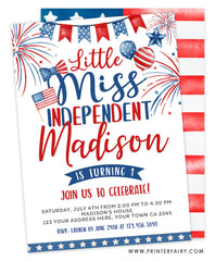 Miss Independent Birthday Invitation