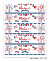 Miss Independent Water Bottle Labels