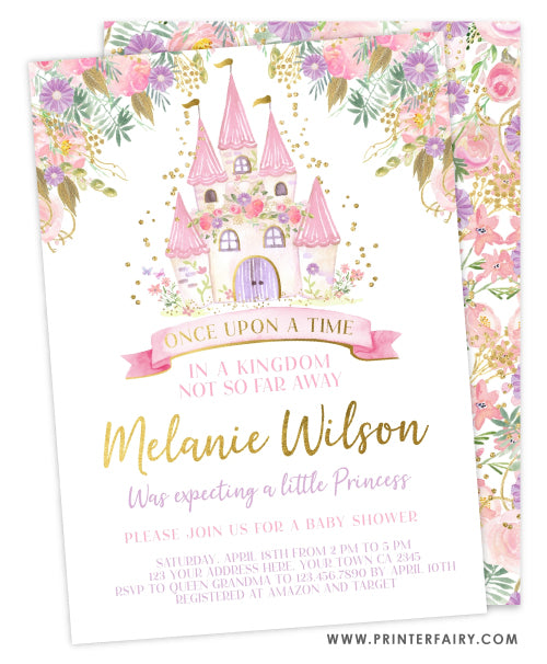 Once Upon A Time Baby Shower Invitation