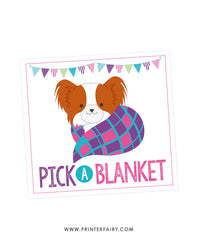 Pick a Blanket + Pick a Toy Signs