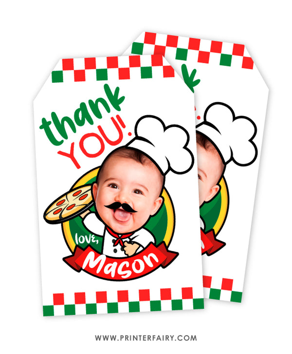 Pizza Favor Tags with Photo