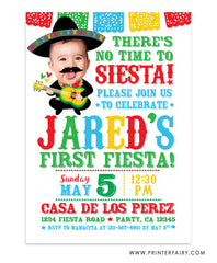 Baby Mariachi Fiesta Invitation with Photo