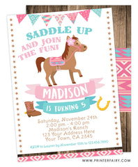 Pony Birthday Invitation