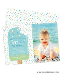 Popsicle Birthday Party Invitation with Photo