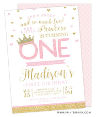 Princess Birthday Party Invitation