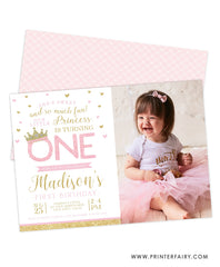 Princess Birthday Party Invitation with Photo