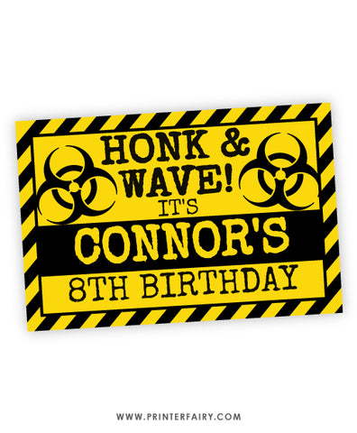 Quarantine Honk & Wave Sign