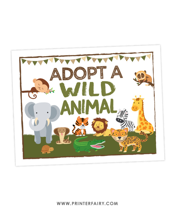 Wild Animal Adoption Pack