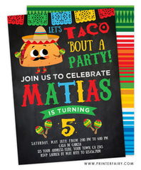 Taco Birthday Party Invitation