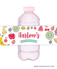 TuttiFrutti Water Bottle Labels