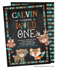 Wild One Birthday Invitation