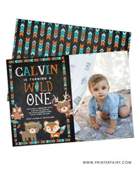 Wild One Birthday Invitation with Photo