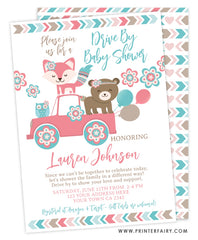 Woodland Drive By Baby Shower Invitation