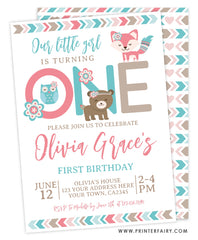 Woodland Birthday Invitation